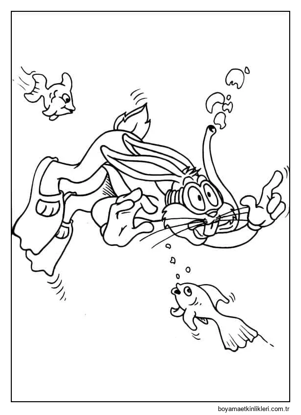 Bugs Bunny suyun altında