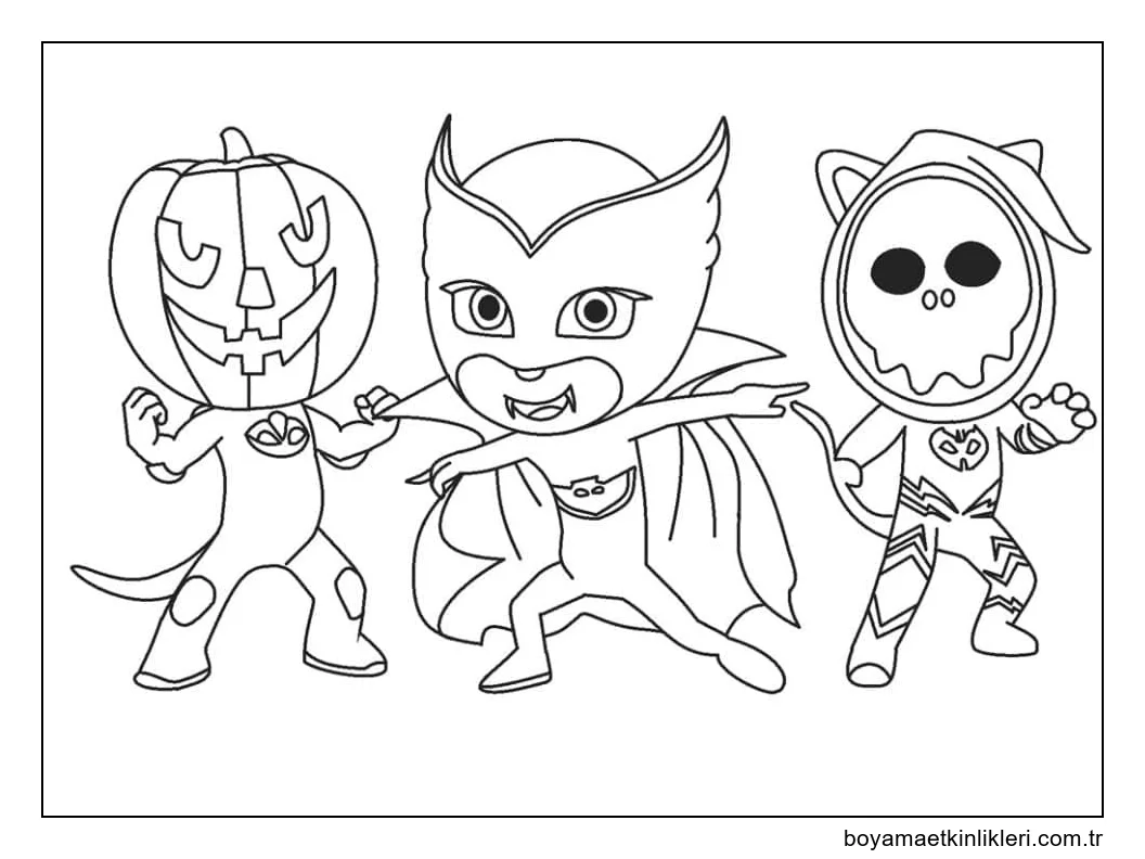 Cadılar Bayramı Pijamaskeliler