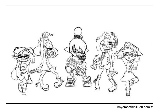 Çeşitli Splatoon Kahramanları