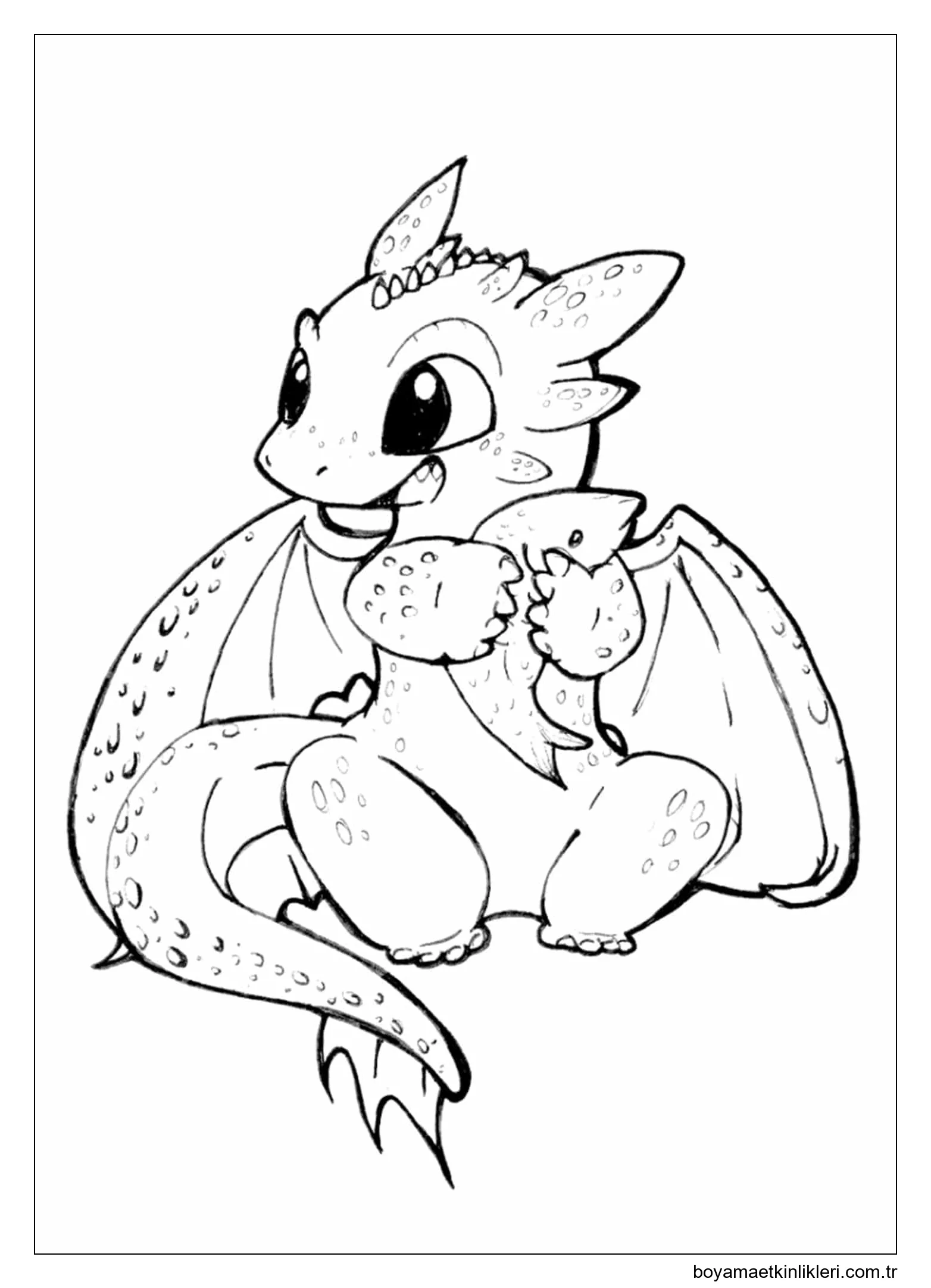 Çizgi Film Ejderha Balık Yeme