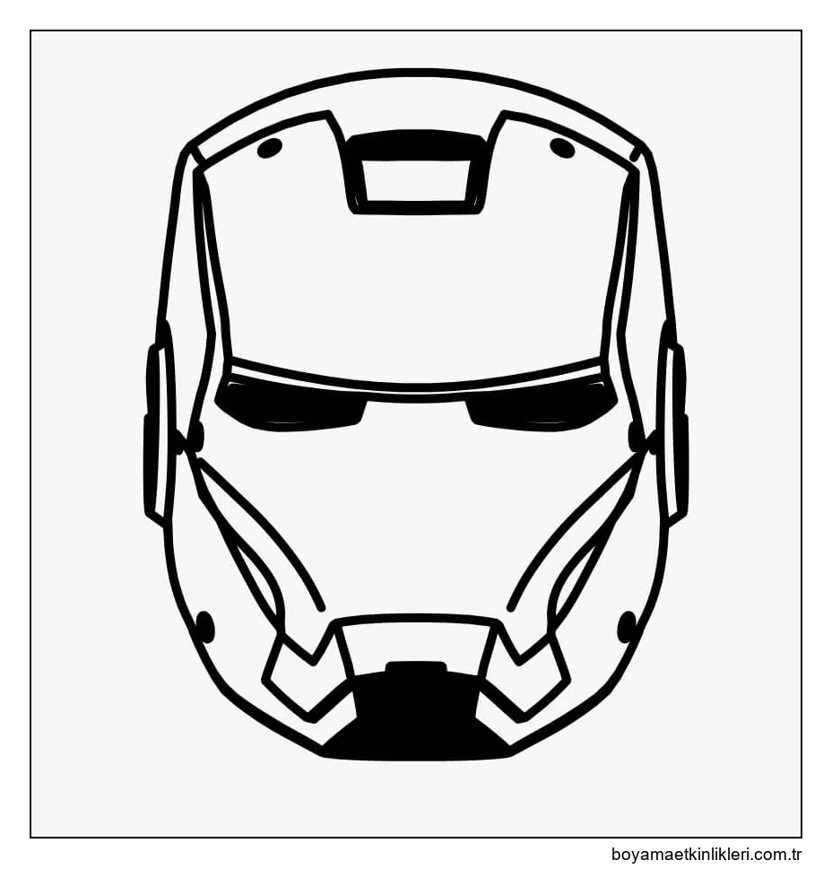 Çizim Maskesi Demir Adam