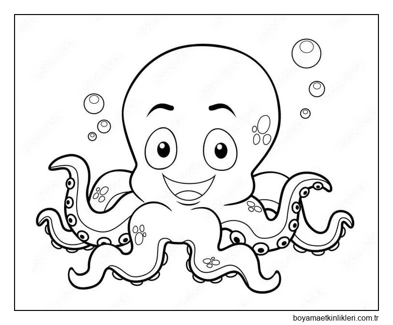 Çizmek Ahtapot kolay