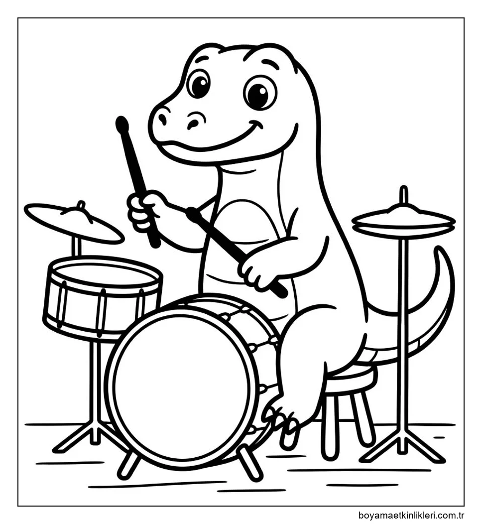 Çizmek Komodo Ejderi ücretsiz yazdırılabilir