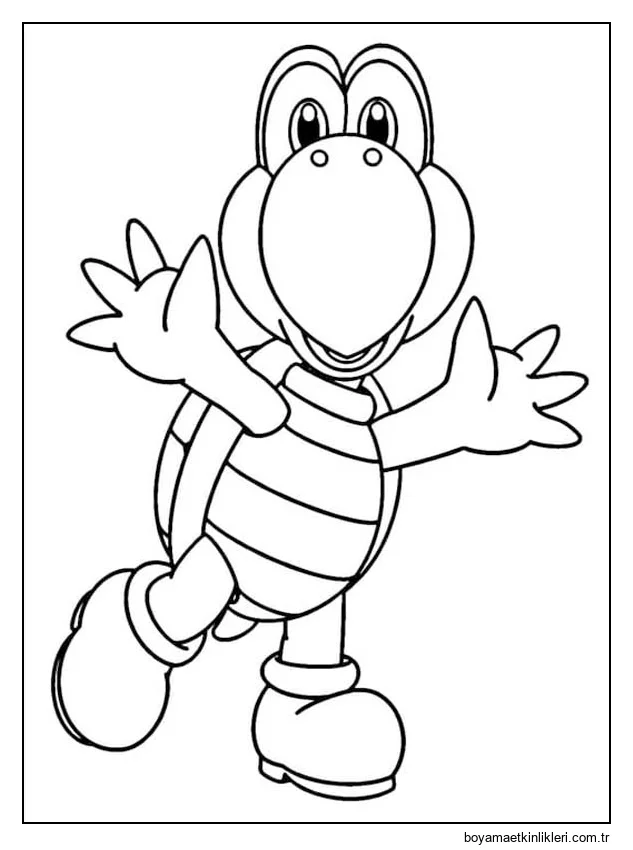 Çizmek Koopa Troopa Sevimli