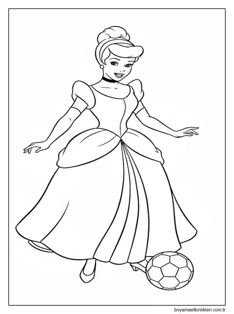 Çizmek Sindirella çocuklar için yazdırılabilir