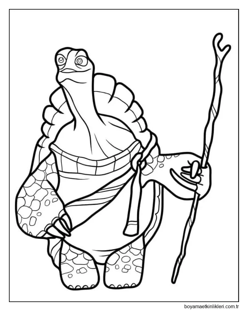 Çocuklar için Kung Fu Panda çizin