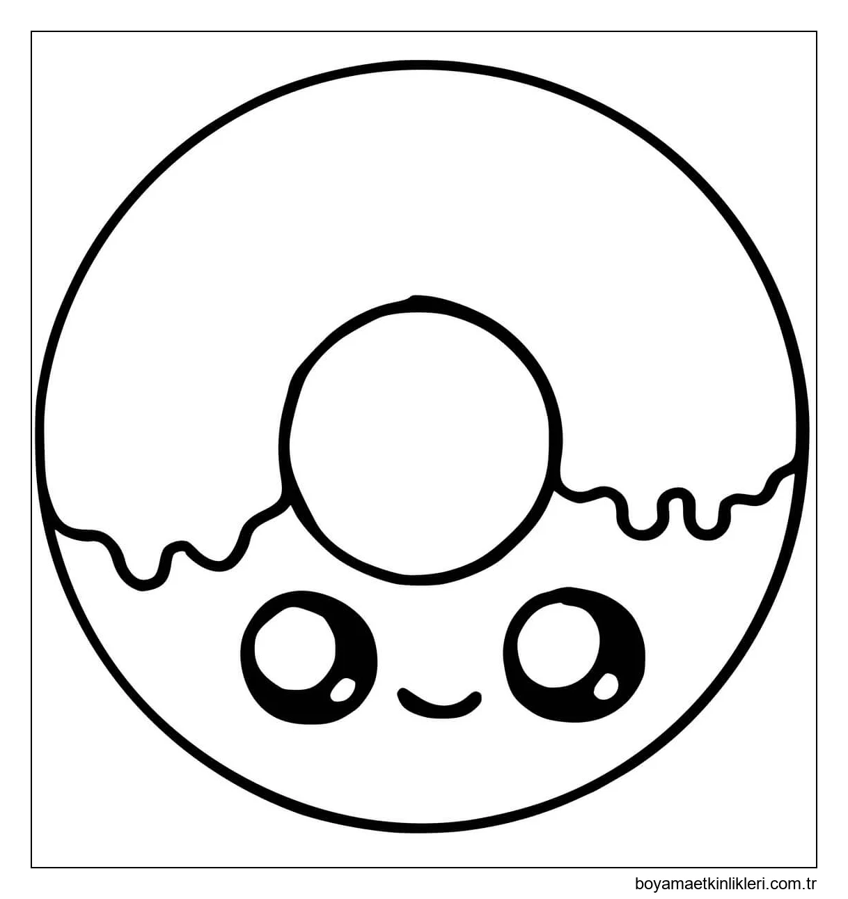 Çörek Gülümseyen Kawaii