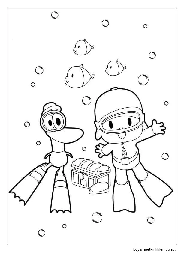 Denizde Pocoyo ve Pato