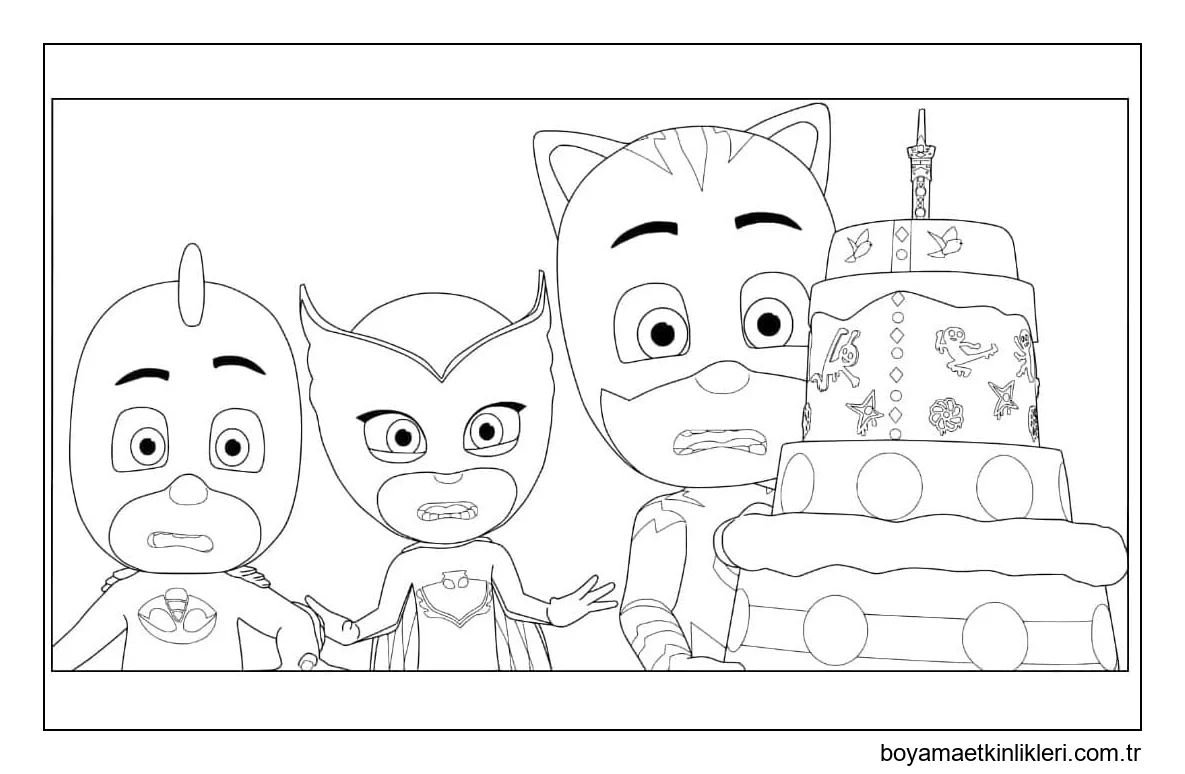 Doğum günü pijama maskesi