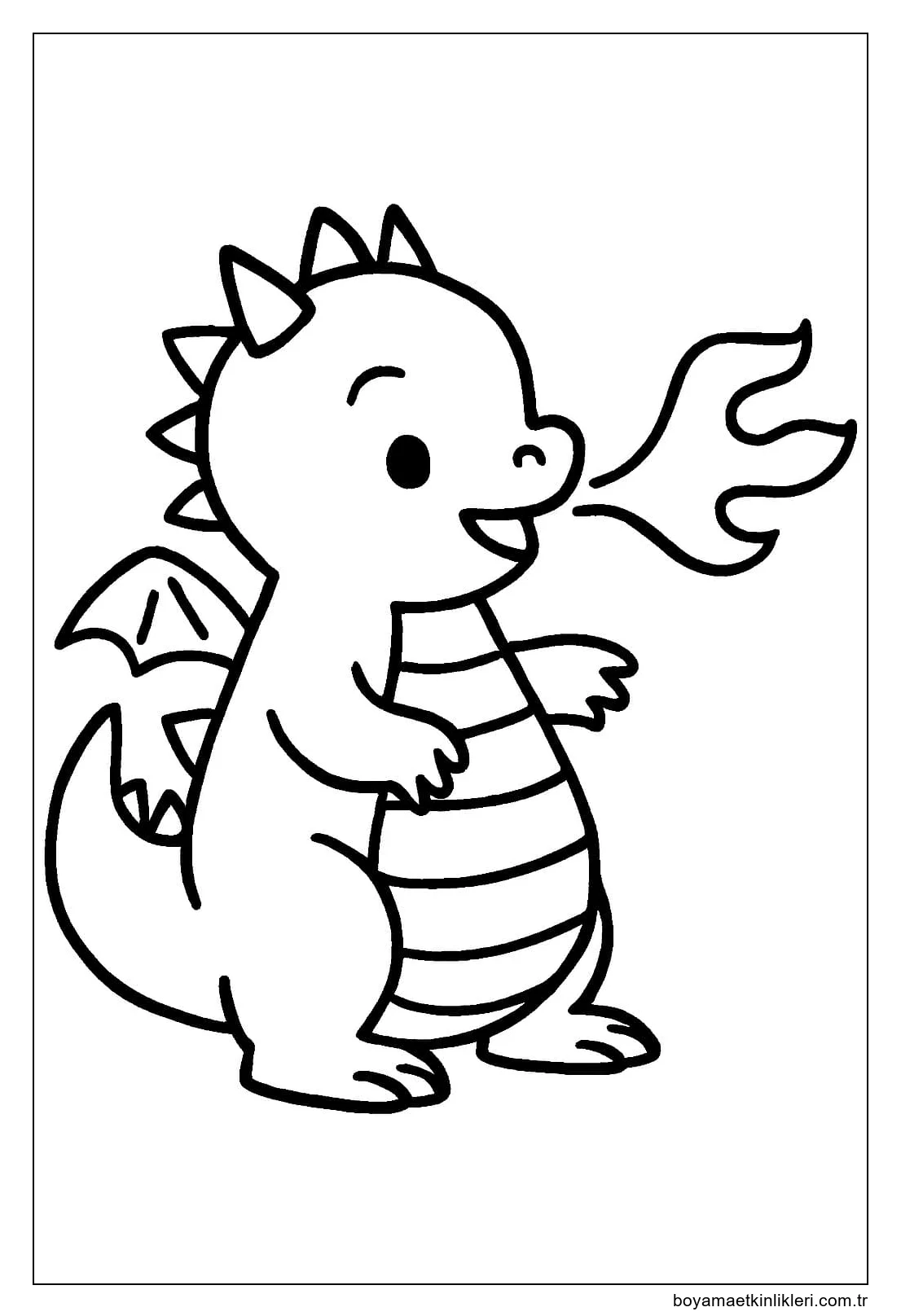 Ejderha çocuklar için yazdırılabilir