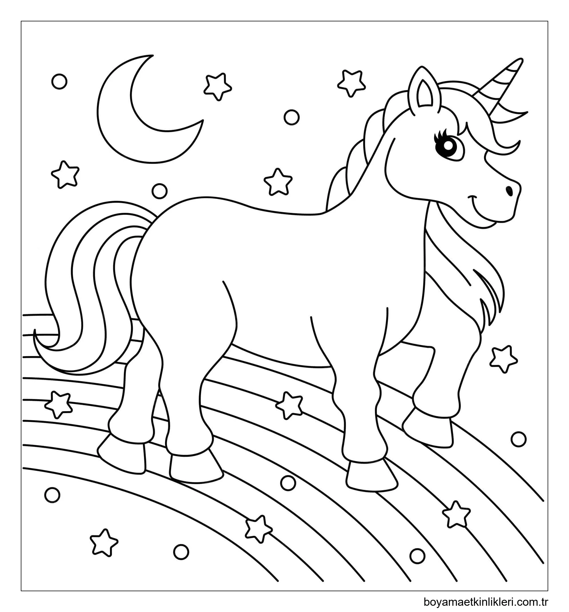 Gökkuşağında Yürüyen Tekboynuz