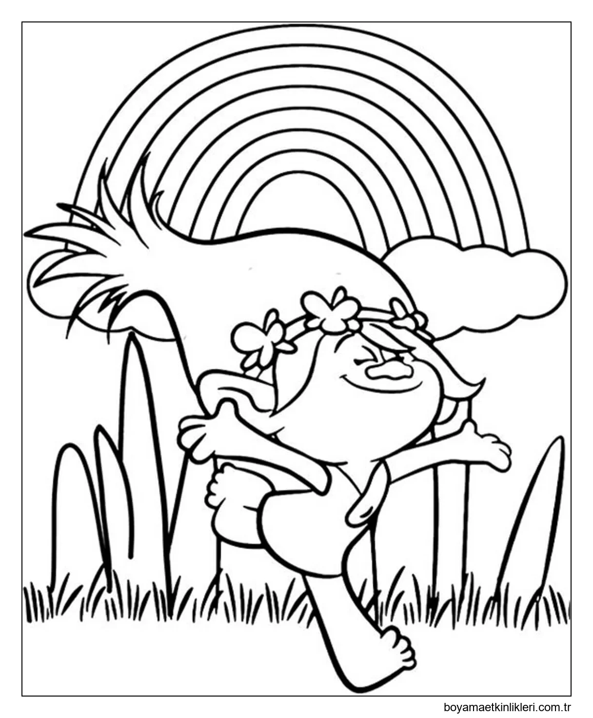 Gökkuşağıyla Koşan Çizgi Film Karakteri