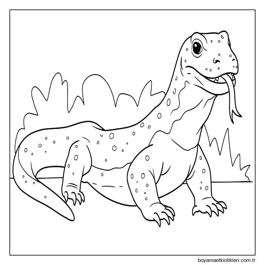 Görüntü Komodo Ejderi ücretsiz yazdırılabilir