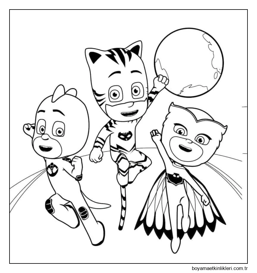 Heyecanlı pijama maskesi