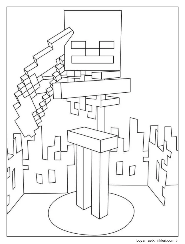 İskelet çalıların arasında saklanıyor, bu yüzden dikkatli olun