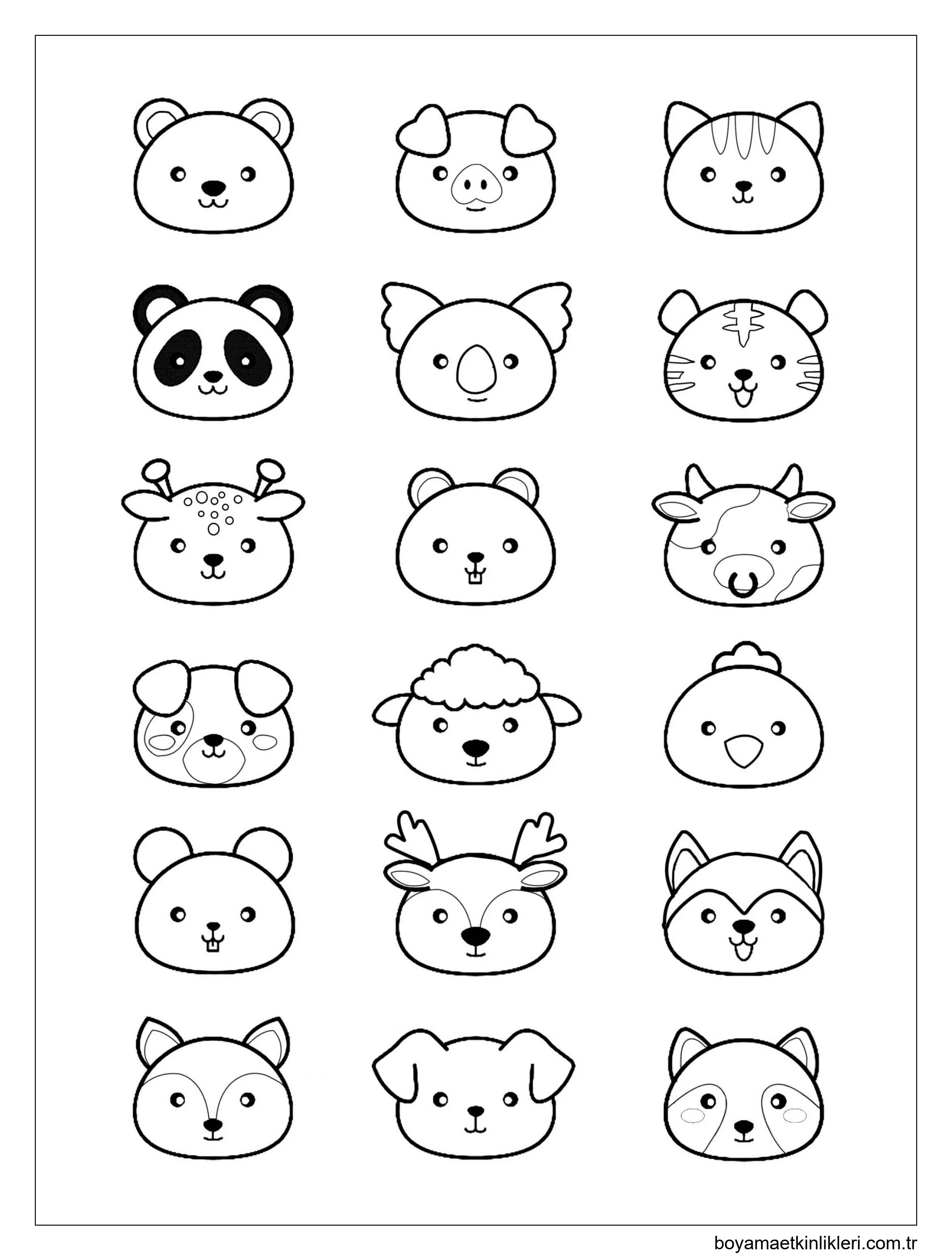 Kafa Hayvanlar Kawaii