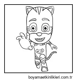 Kedi Adam Koşu Içinde Pijamaskeliler