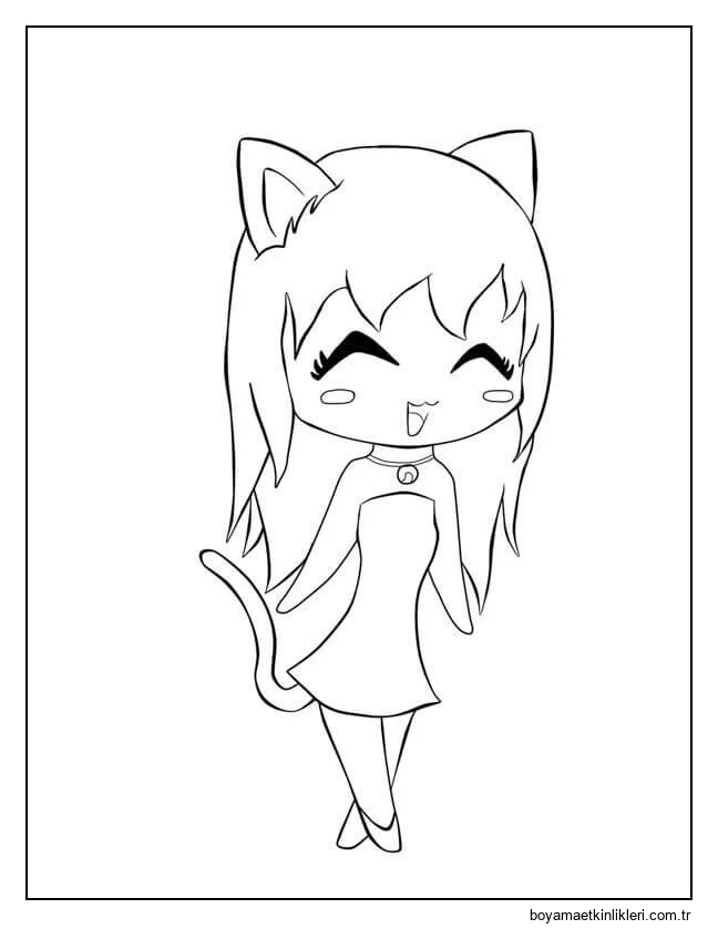 Kedi Kız Kawaii