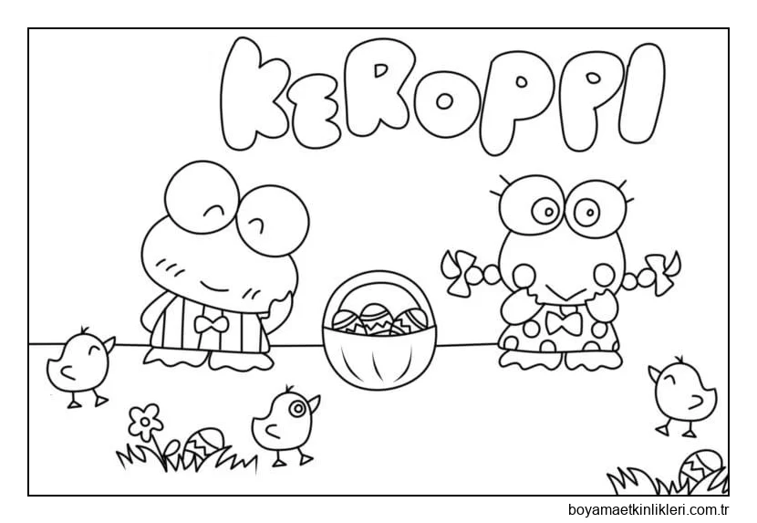 Keroppi'yi çok basit çizin