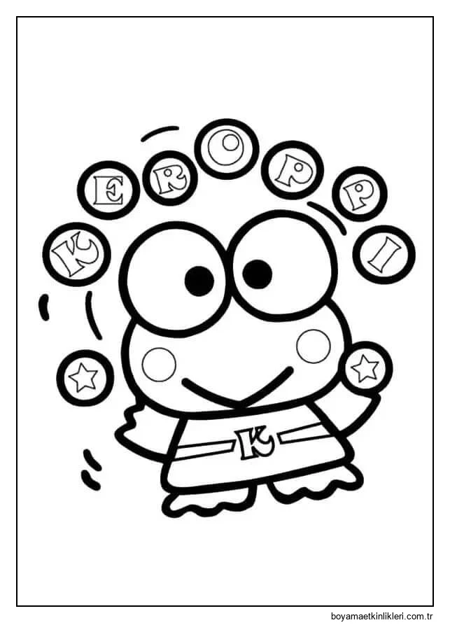 Keroppi'yi çok kolay çizin