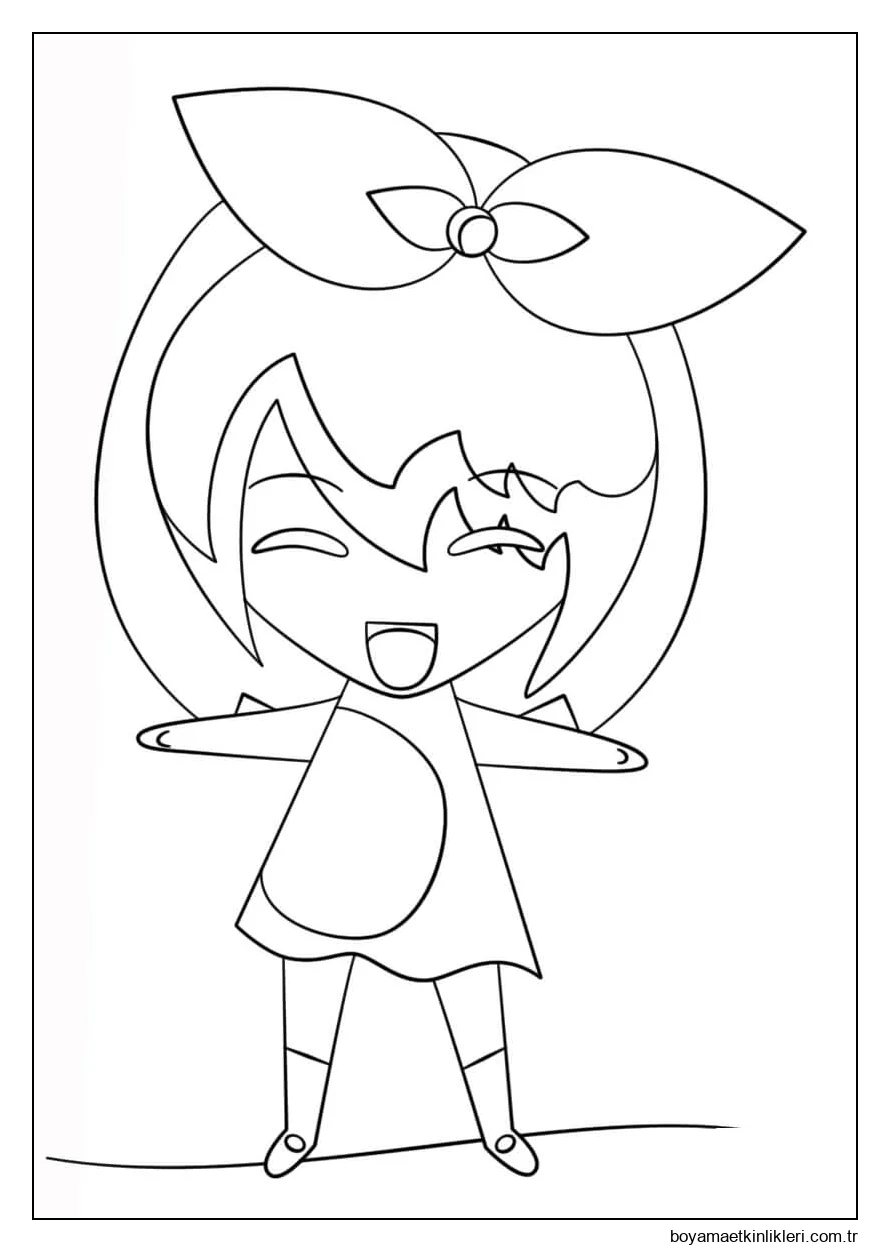 Kız Eğlenceli Kawaii