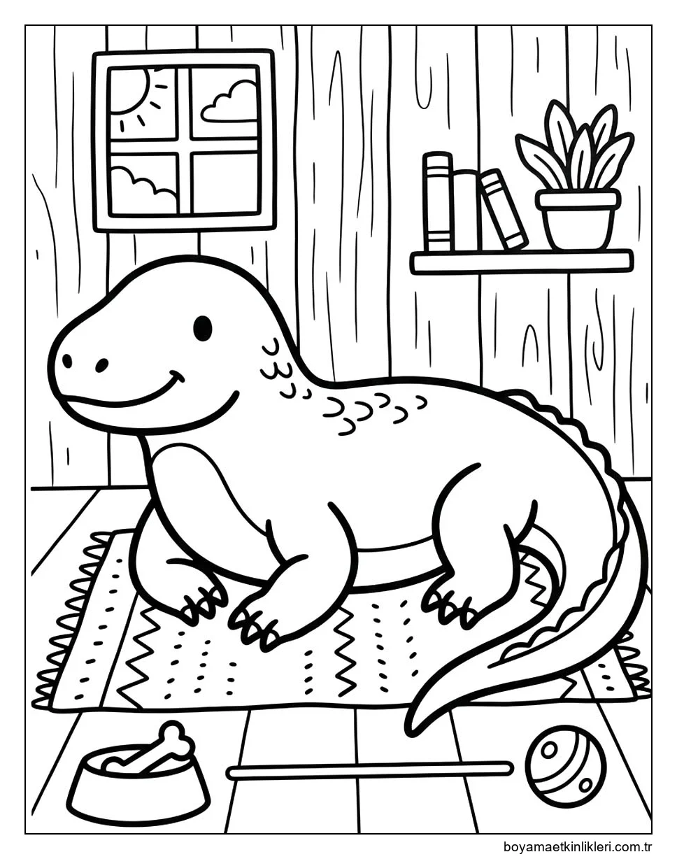 Kolay Komodo Ejderi Çizim