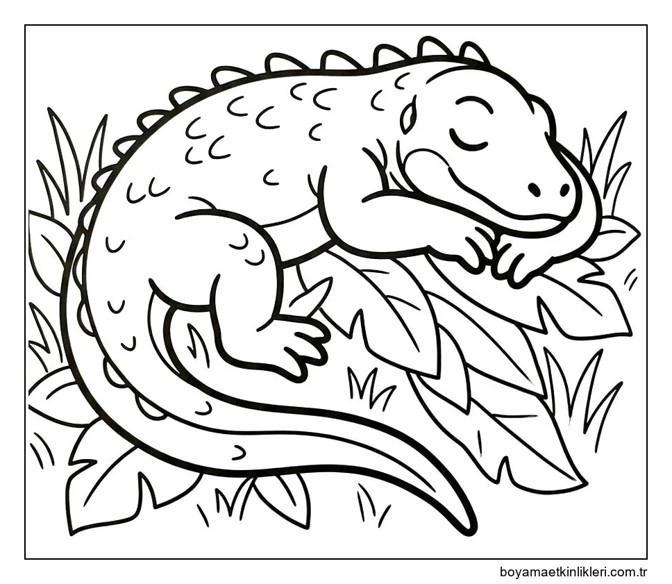 Komodo Ejderi Çizim
