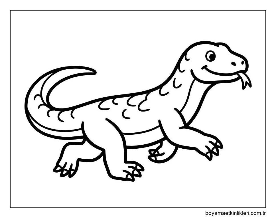 Komodo Ejderi yazdırılabilir