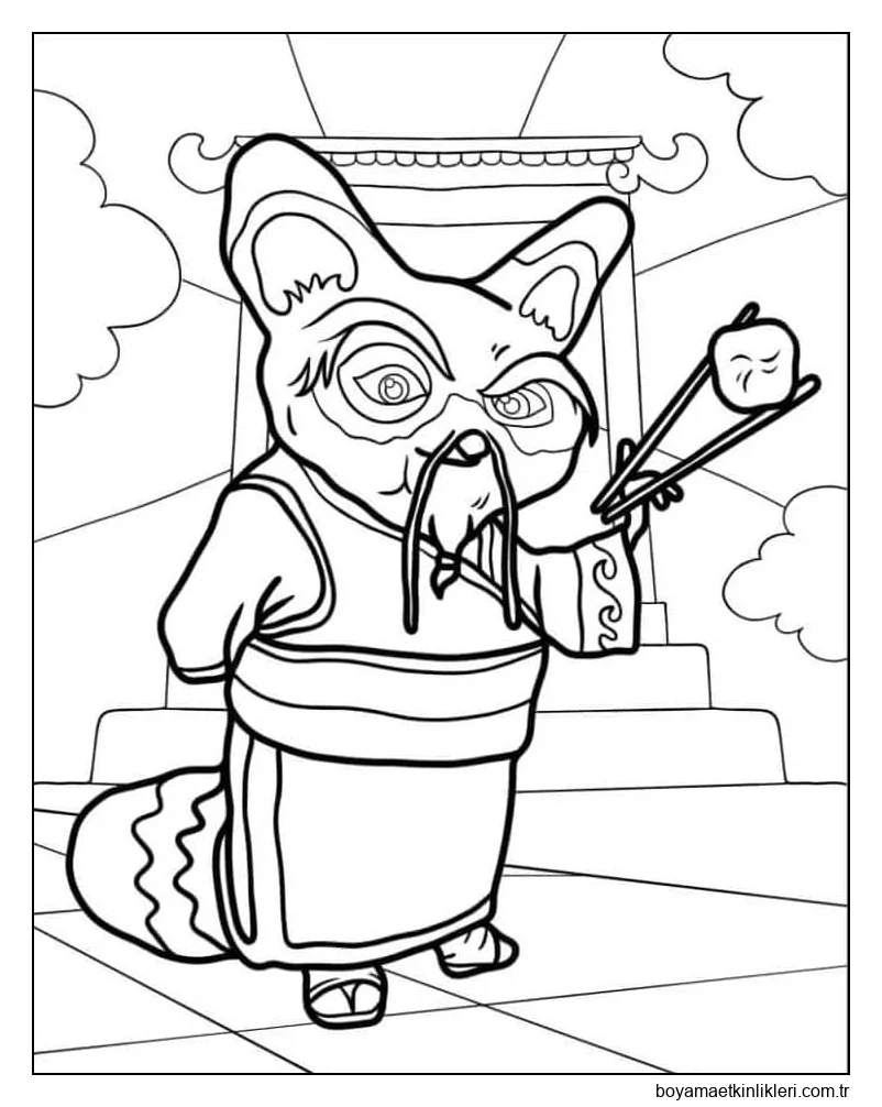 Kung Fu Panda 3'i çizin