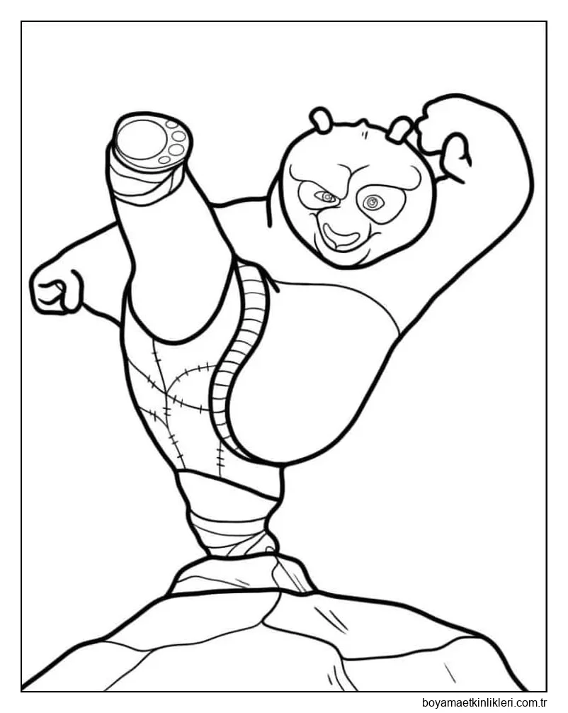 Kung Fu Panda çocuklarını çiz