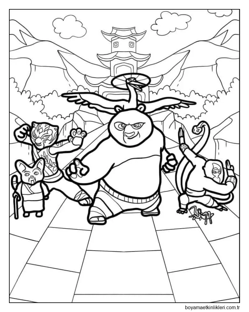 Kung Fu Panda'dan karakter