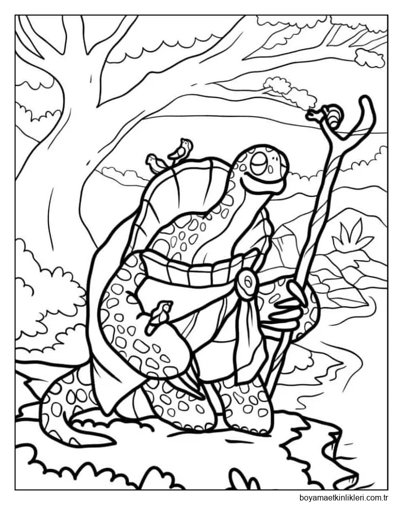 Kung Fu Panda'nın temel çizimini