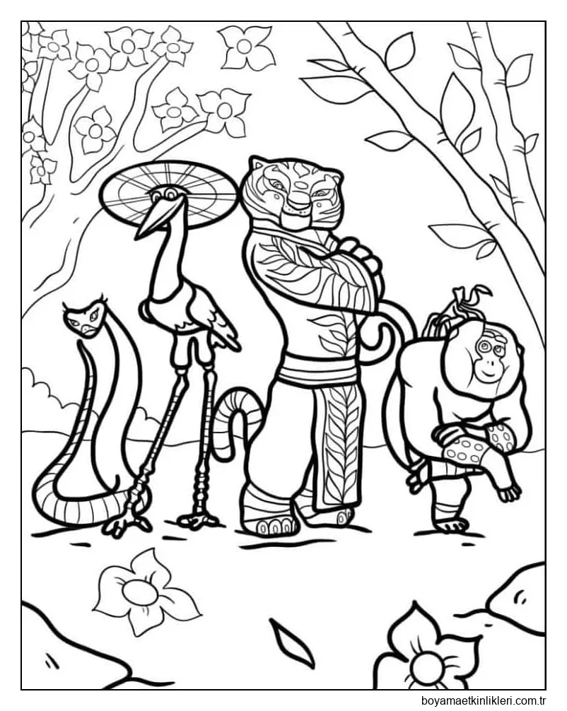 Kung Fu Panda resmini çiz