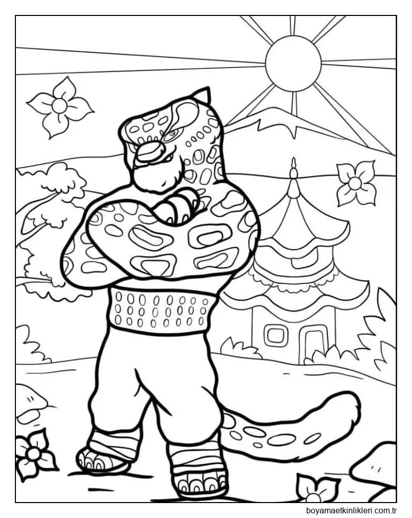 Kung Fu Panda ücretsiz yazdırılabilir