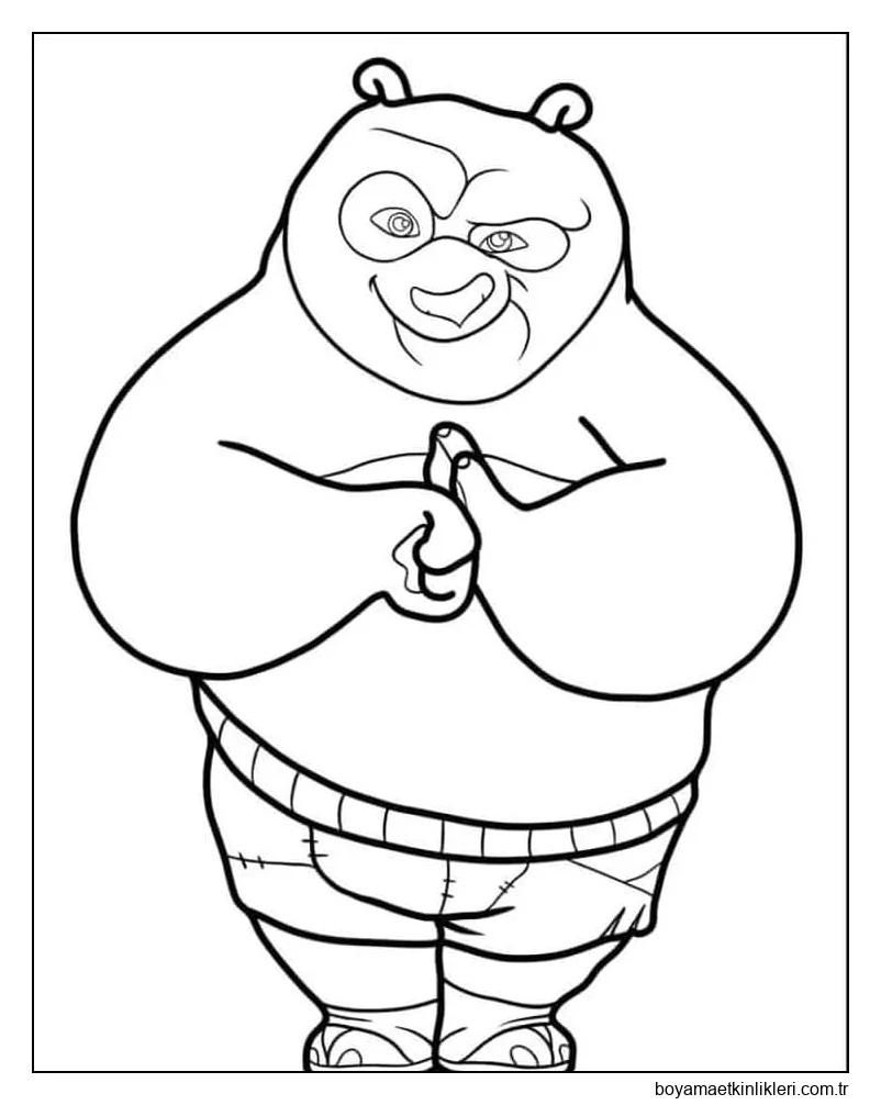 Kung Fu Panda'yı kolayca çizin