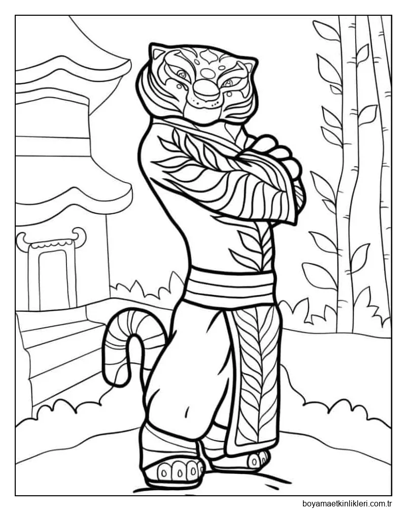 Kung Fu Panda'yı ücretsiz çiz