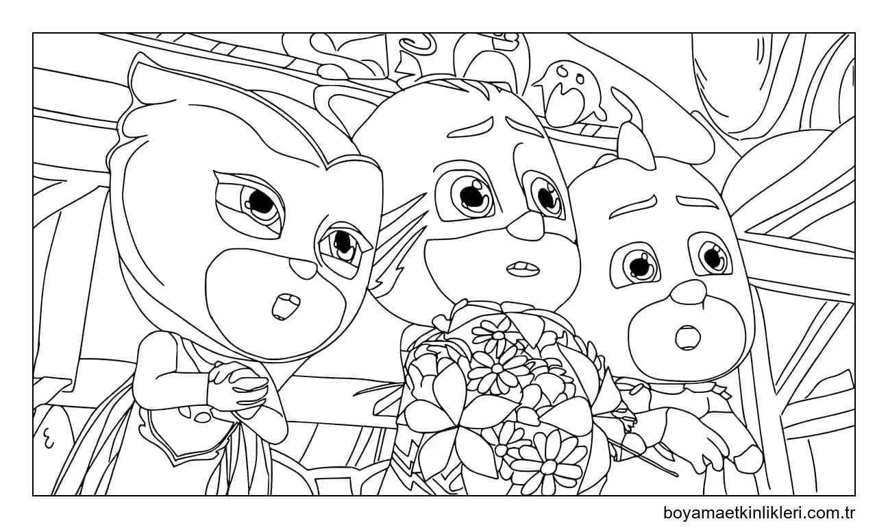 maske pijama fotoğrafı