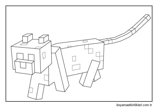 Minecraft Dünyasından Kedi