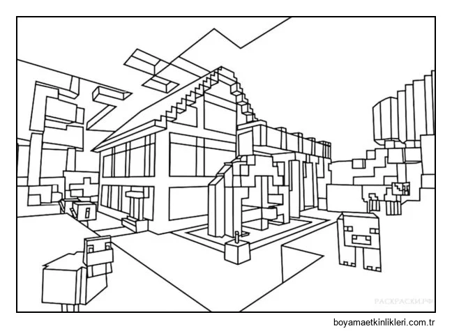 Minecraft dünyasının tüm güzelliği bu resimde mevcut