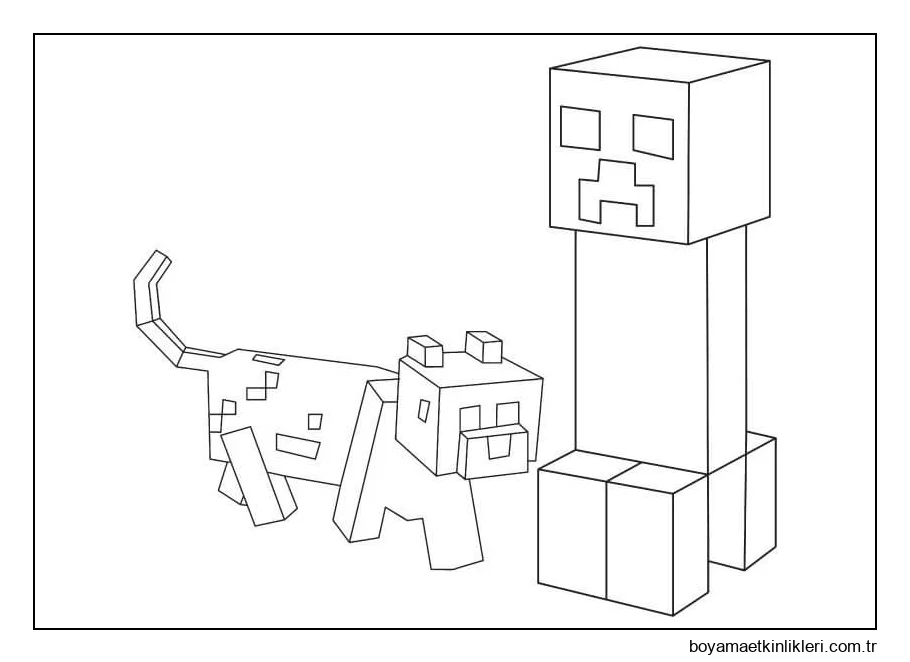 Minecraft'ta Creeper Ve Köpek