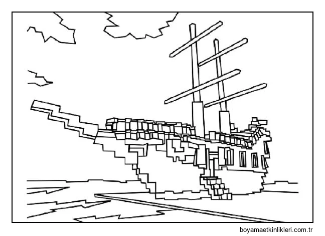 Minecraft'ta dev bir gemi bile inşa edebilirsiniz