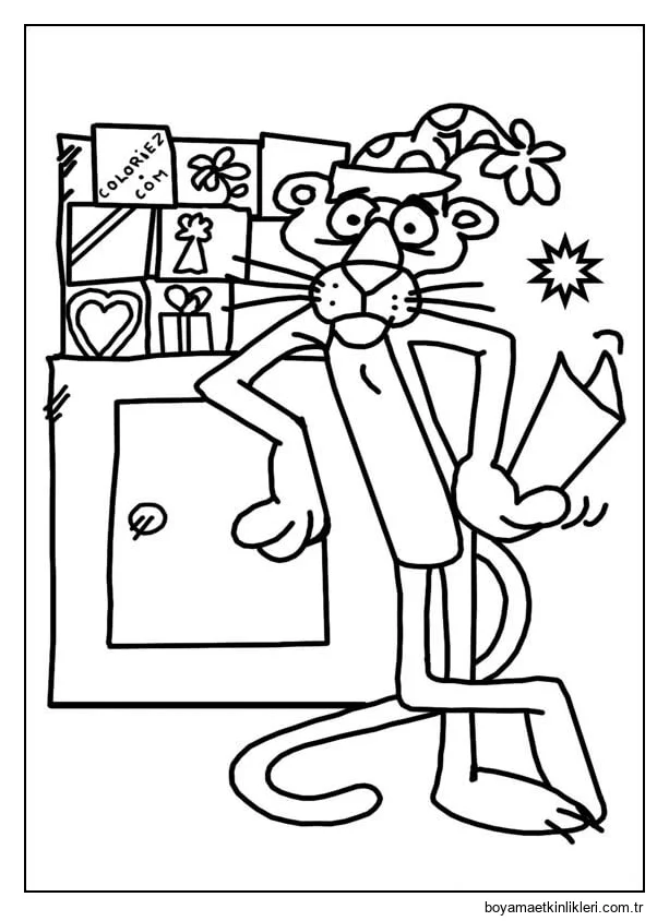 Noel'de pembe Panter