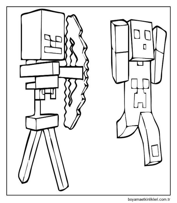 Okçular Minecraft'ta çok tehlikeli rakiplerdir
