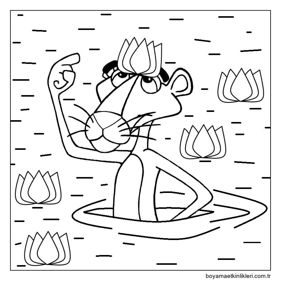 Pembe Panter Nilüfer Göletinde