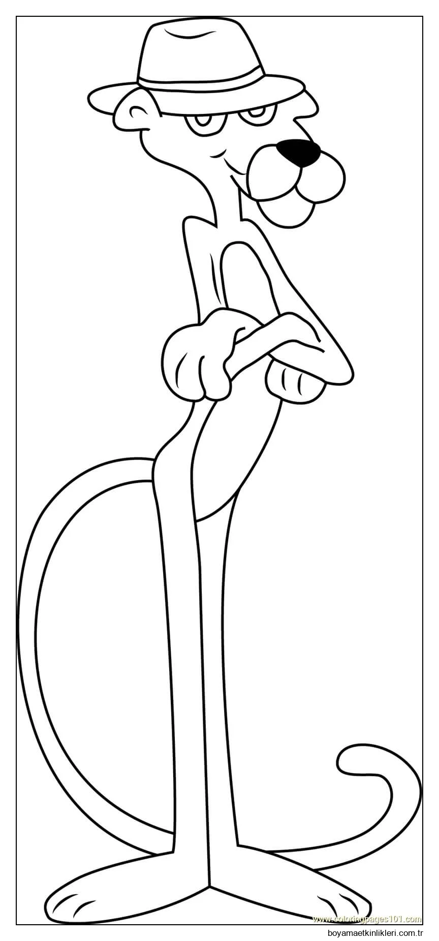 Pembe Panter şapka Giymek