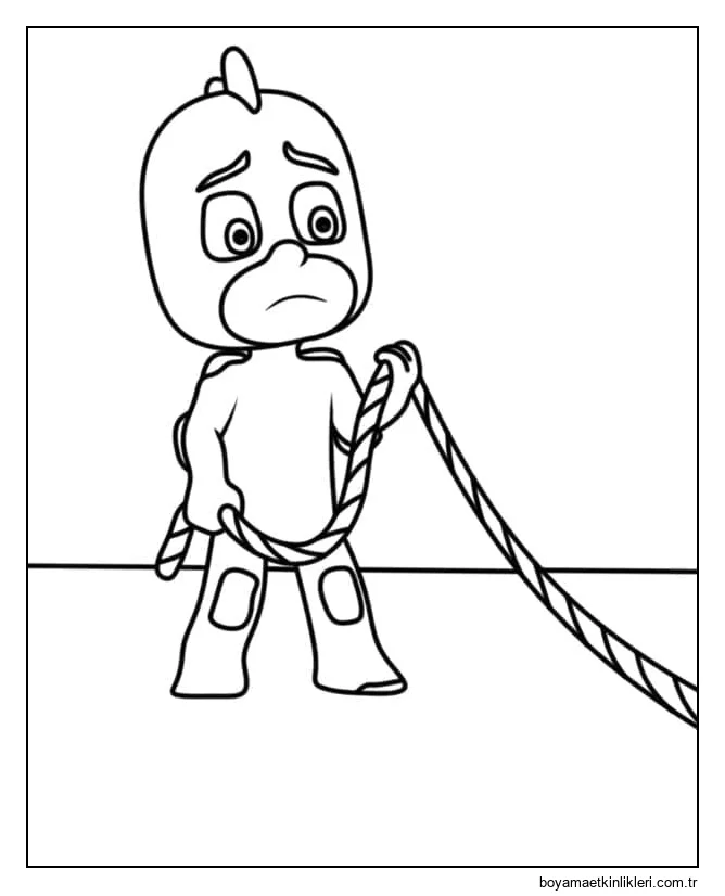 Pijama maskesi üzgün Geko