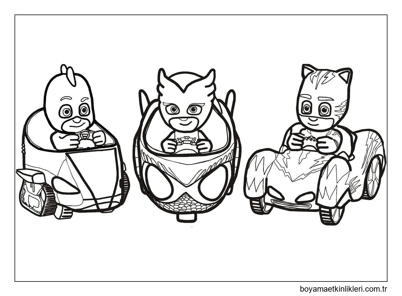 Pijamaskeliler Araba Sürmek