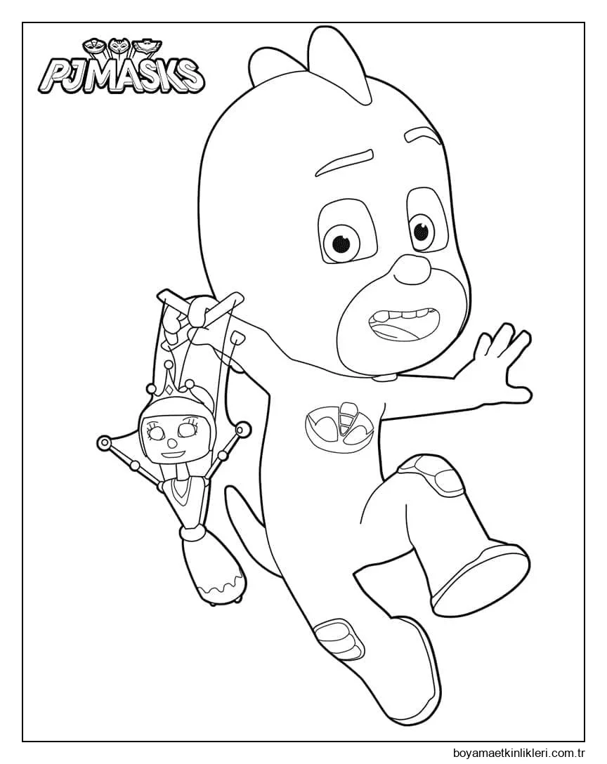 Pijamaskeliler havalı kertenkele çocuk