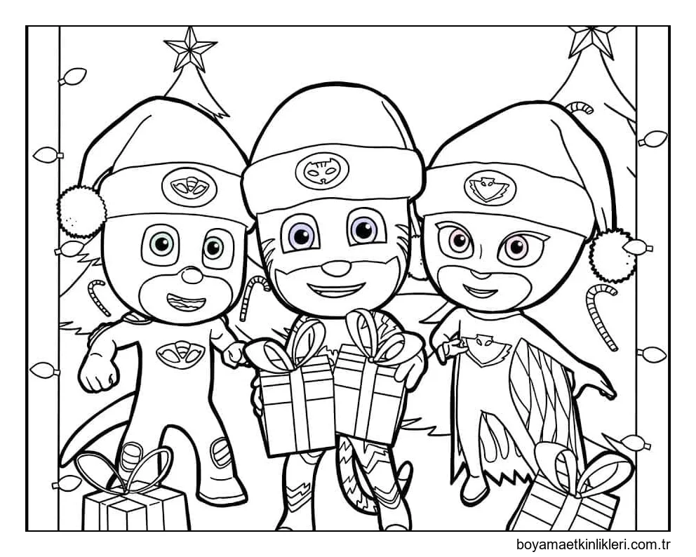 PJ Maskeler Noel pijamaskeliler