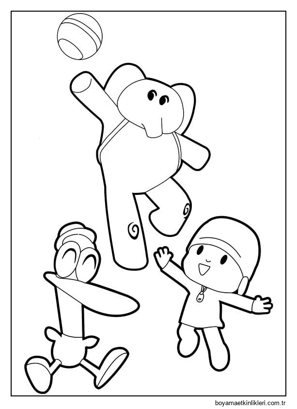 Pocoyo ve Arkadaşları Top ile Oynar